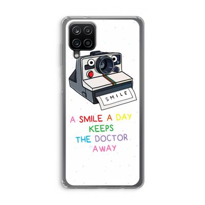 Smile: Samsung Galaxy A12 Transparant Hoesje