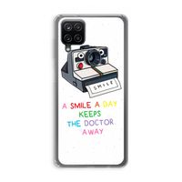 Smile: Samsung Galaxy A12 Transparant Hoesje