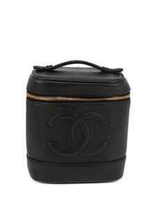 CHANEL Pre-Owned trousse de toilette en cuir caviar (2002) - Noir