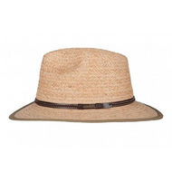 Hatland Trumann Organic Raffia Hoed NATURAL L