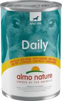Almo Nature Daily Menu kip hondenvoer blik 24x400gr - thumbnail