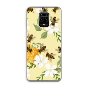 No flowers without bees: Xiaomi Redmi Note 9 Pro Transparant Hoesje