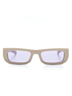 FLATLIST lunettes de soleil Slug à monture rectangulaire - Tons neutres