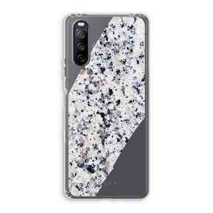 Gespikkelde marmer: Sony Xperia 10 III Transparant Hoesje