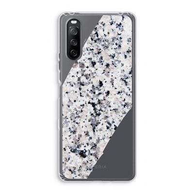 Gespikkelde marmer: Sony Xperia 10 III Transparant Hoesje