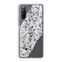 Gespikkelde marmer: Sony Xperia 10 III Transparant Hoesje