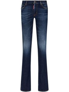 DSQUARED2 jean skinny à découpes - Bleu