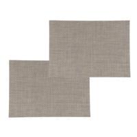 Secret de Gourmet Texaline placemat - Set van 12x stuks - beige - 50 x 35 cm - Tafel Onderleggers Secret de Gourmet Texaline placemat - Set van 12x stuks - beige - 50 x 35 cm - Tafel Onderleggers