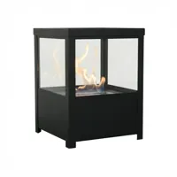 Vierkante tafelhaard op bio-ethanol | ScandiFlames | Bio-ethanol tafelhaard | Zwart