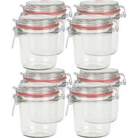 8x Weckpotten/inmaakpotten 400 ml met beugelsluiting