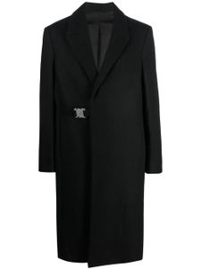 1017 ALYX 9SM manteau en laine mélangée à détail de boucle - Noir