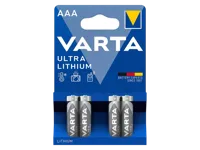 Varta Ultra Lithium AAA 4-pack Batterijen