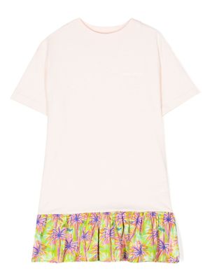 Palm Angels Kids robe imprimée à manches courtes - Rose