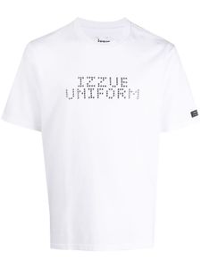 izzue t-shirt en coton à détails de clous - Blanc