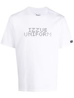 izzue t-shirt en coton à détails de clous - Blanc - thumbnail