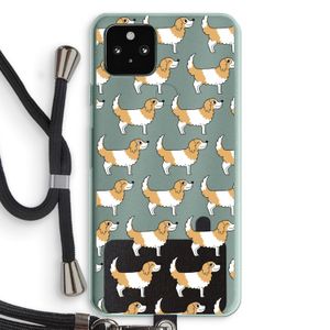 Doggy: Pixel 5a 5G Transparant Hoesje met koord