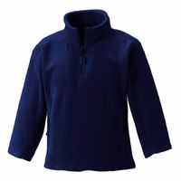 Navy blauwe fleece trui voor jongens 152 (11-12 jaar)  - - thumbnail