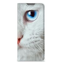 OPPO Find X5 Hoesje maken Witte Kat