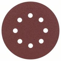 Bosch Accessories 2607019493 Excenterschuurpapier Met klittenband, Geperforeerd Korrelgrootte (num) 80 (Ø) 125 mm 25 stuk(s)