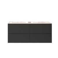 Badkamermeubelset Gliss Zeus 140 cm Mat Zwart
