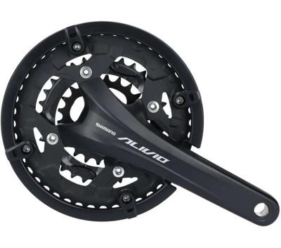 Crankstel 9 speed Shimano Alivio FC-T4060 met 175mm crankarm 44 x 32 x 22T - zwart