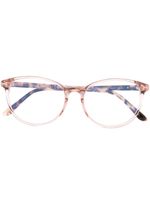 TOM FORD Eyewear lunettes de vue à monture ronde - Rose - thumbnail