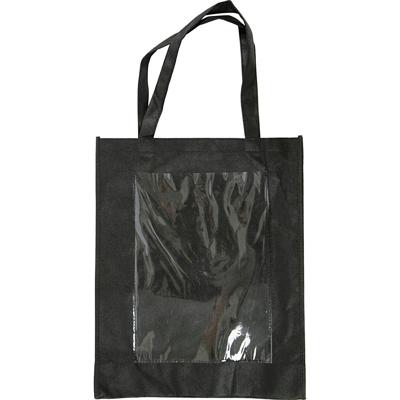 Creativ Company Zwarte schoudertas met plastic voorkant