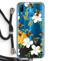 No flowers without bees: Huawei P20 Lite Transparant Hoesje met koord