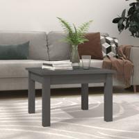 Salontafel 45x45x30 cm massief grenenhout grijs - thumbnail