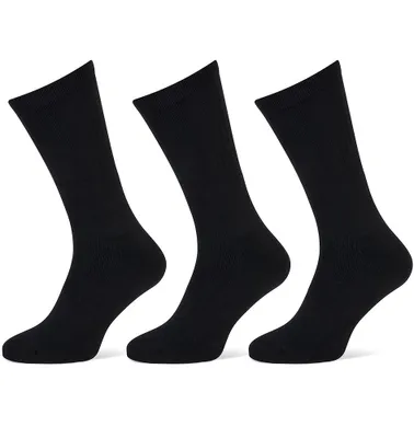 Dikke sokken 3-paar Casual heren sokken - Warme stevige sokken - Zwart