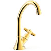 Fonteinkraan Tres Classic | Opbouw | Koudwater kraan | Standaard model | Vintage | 24k Goud glans