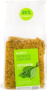 Kari&apos;s Crackers Groentecracker spinazie prei bio