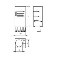 Connectoren voor printplaten BCZ 3.81 AH10 1005350000 Weidmüller Inhoud: 10 stuk(s)