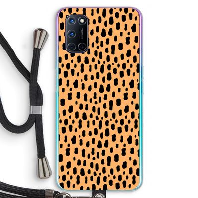 Panter: Oppo A52 Transparant Hoesje met koord