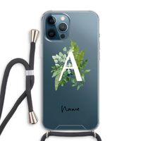 Green Brush: iPhone 12 Pro Max Transparant Hoesje met koord