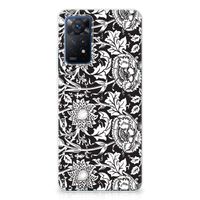 Xiaomi Redmi Note 11 Pro 5G TPU Case Black Flowers - thumbnail