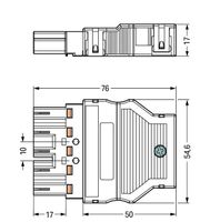 770-115  - Connector plug-in installation 5x4mm² 770-115 - thumbnail