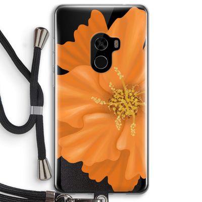 Orange Ellila flower: Xiaomi Mi Mix 2 Transparant Hoesje met koord
