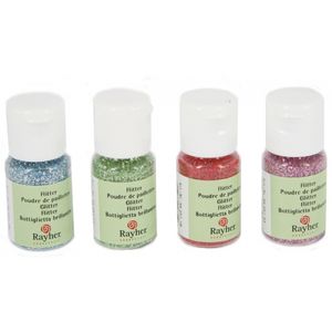 Flesje blauwe hobby glitters 10 ml