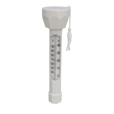 Drijvende zwembad water thermometer - Zwembaden - watertemperatuur meters - kunststof - wit
