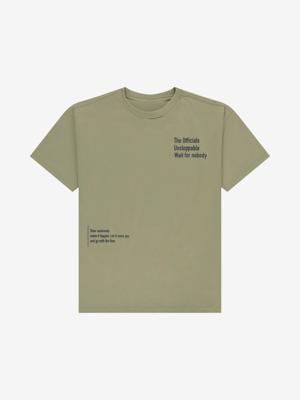 Nik&Nik zomer oversized t-shirt jongens - groen - Unstoppable