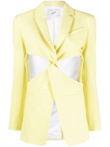 Coperni blazer à détails de découpes - Jaune