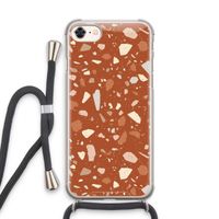 Terrazzo N°22: iPhone 8 Transparant Hoesje met koord