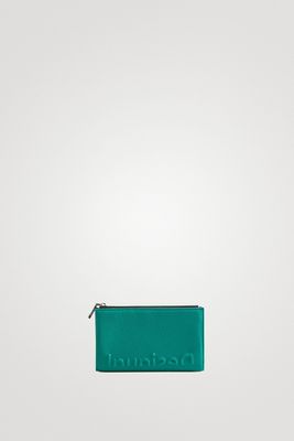 Langwerpige portemonnee met logo - GREEN - U