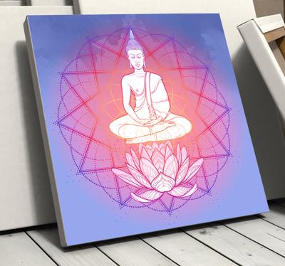 Canvas schilderij mandala Mandala boeddha mediteren