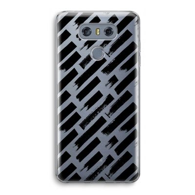 Zwarte vegen: LG G6 Transparant Hoesje