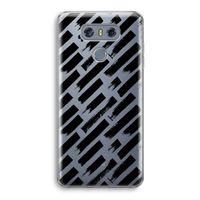 Zwarte vegen: LG G6 Transparant Hoesje