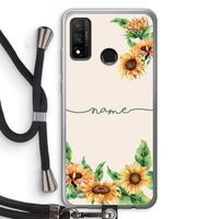 Zonnebloemen: Huawei P Smart (2020) Transparant Hoesje met koord