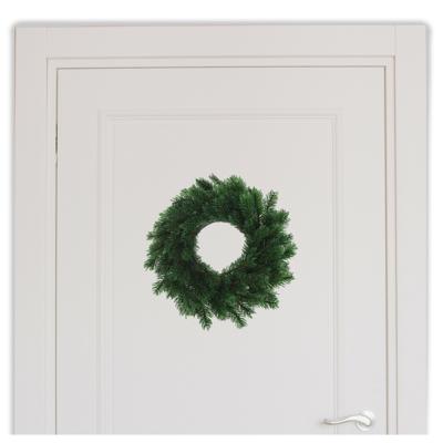Kunst kerstkrans - 1x - groen - 35 cm - Kerst decoratie kransen - van dennentakken