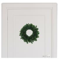 Kunst kerstkrans - 1x - groen - 35 cm - Kerst decoratie kransen - van dennentakken